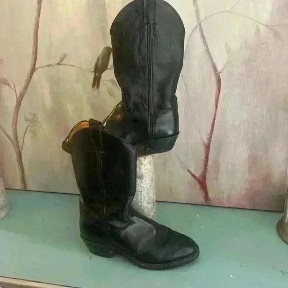 JUSTIN TOBIAS 12" WESTERN Cowboy Boot Wide Width Size 8.5 EE Style 3040 Workboot - Picture 3 of 12